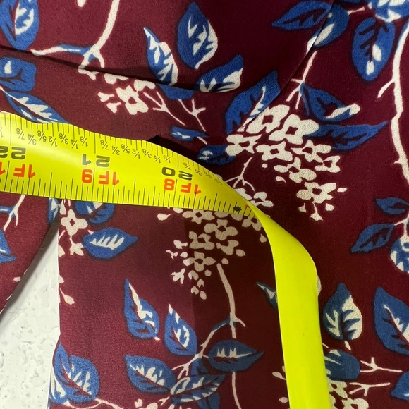 Madewell Women's Long Sleeve Floral print Tunic Dress Size Large 100% Polyester - Picture 6 of 10